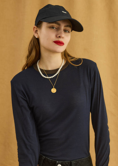 【Oblada】SHEER LONG SLEEVE TEE