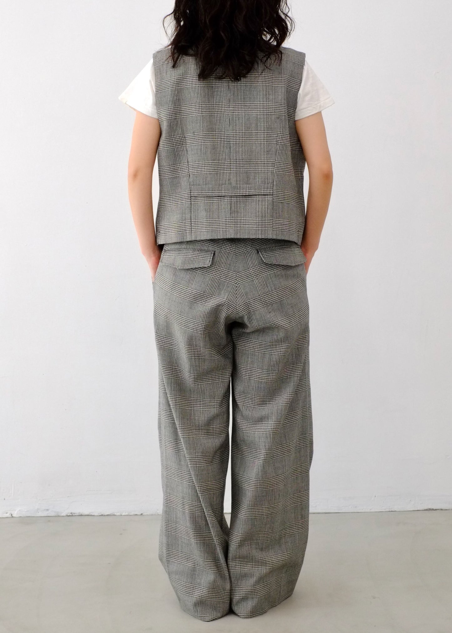 【Oblada】OFFICER BUGGY CHECK PANTS