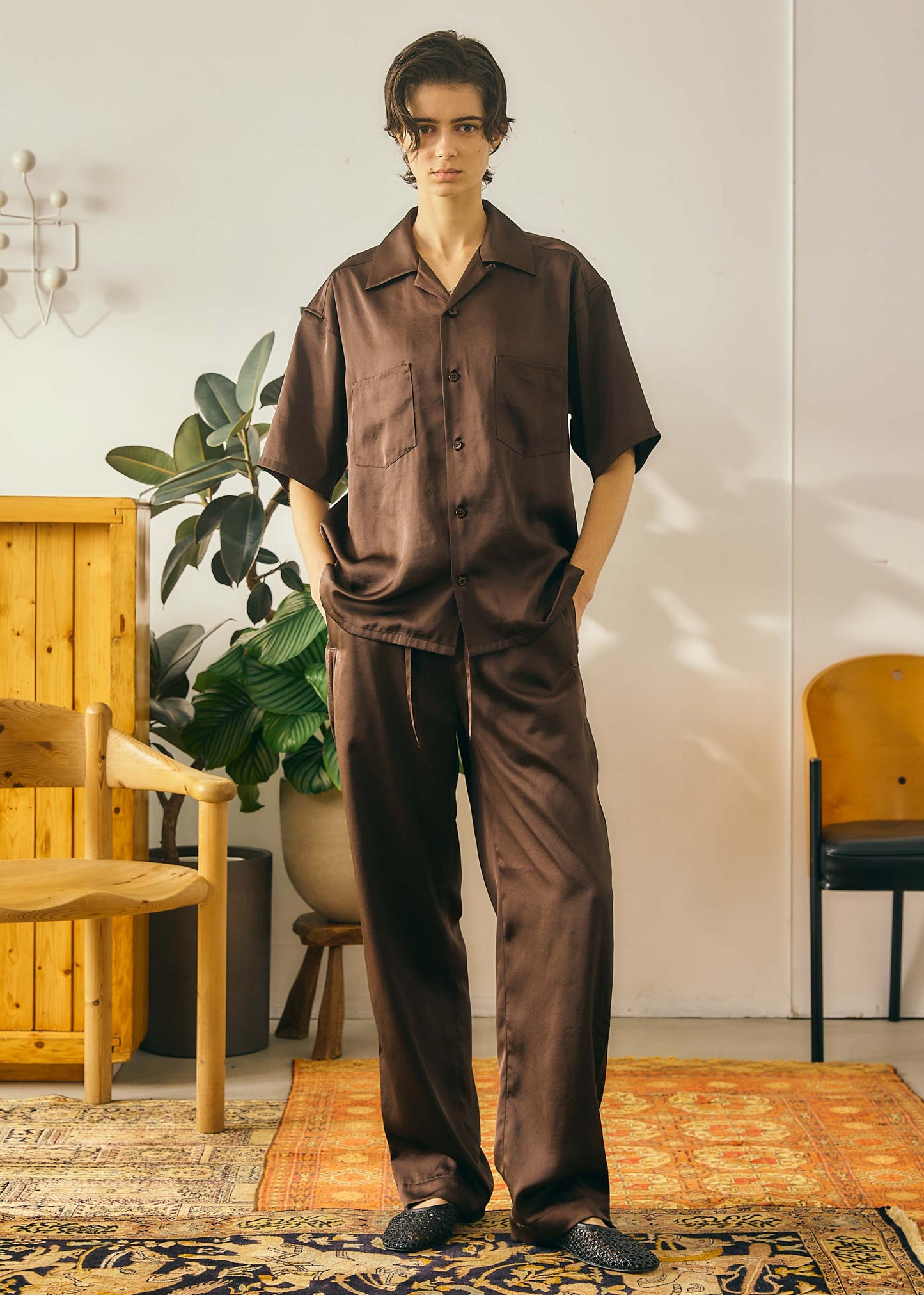 【Oblada】SATIN PANTS