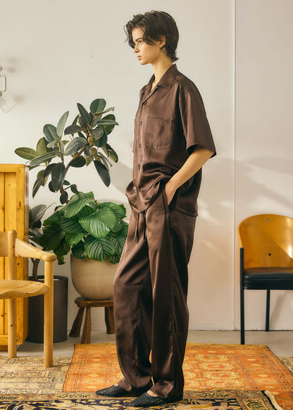 【Oblada】OPEN COLLAR SHIRT
