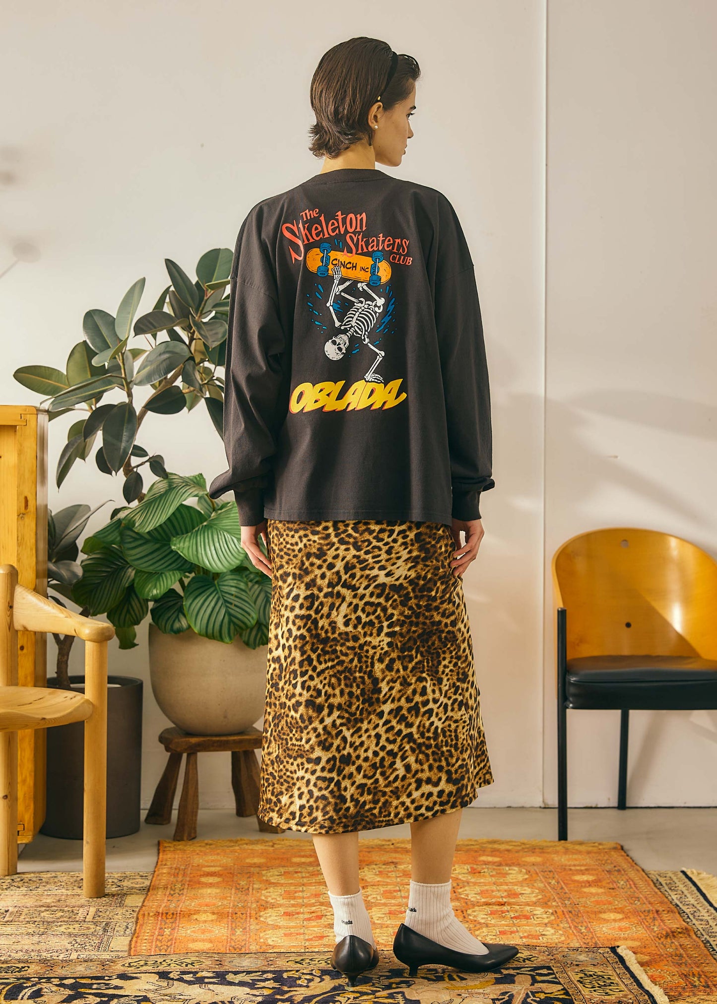 【Oblada】SKELETON LONGTEE