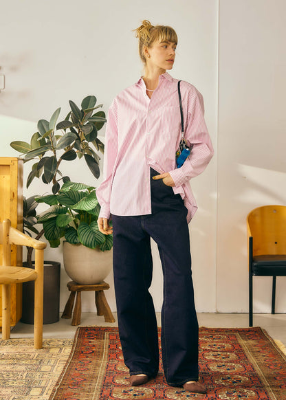 【Oblada】STRIPE AUTHENTIC SHIRT
