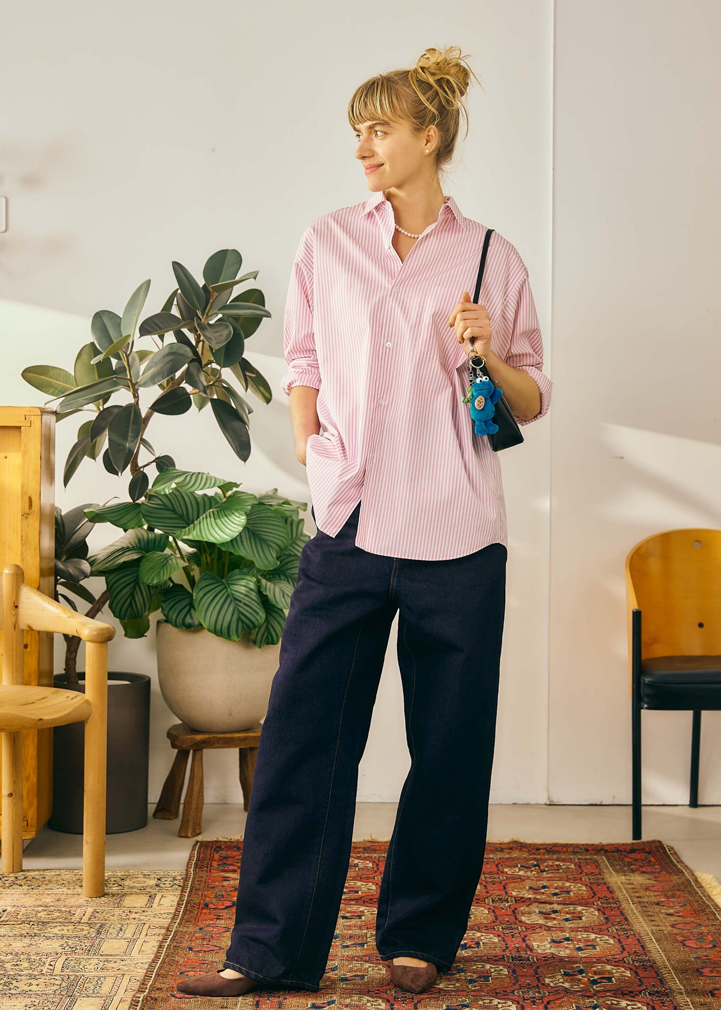 【Oblada】STRIPE AUTHENTIC SHIRT