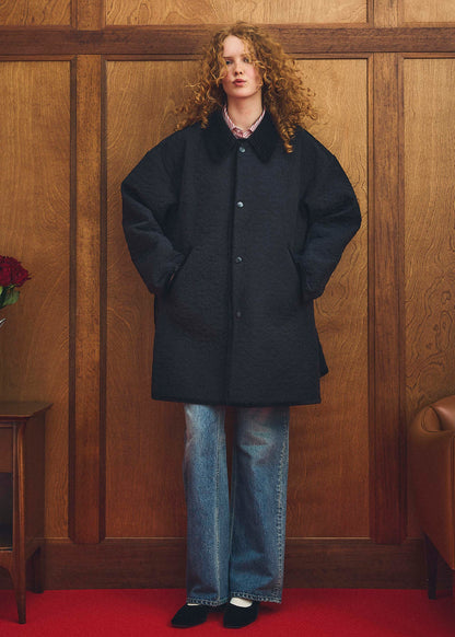 【Oblada】FLOWER EMBROIDERY COAT