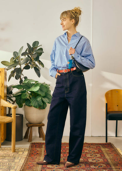 【Oblada】STRIPE AUTHENTIC SHIRT