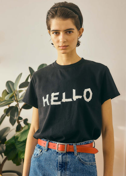 【Oblada】TAPE PRINT TEE