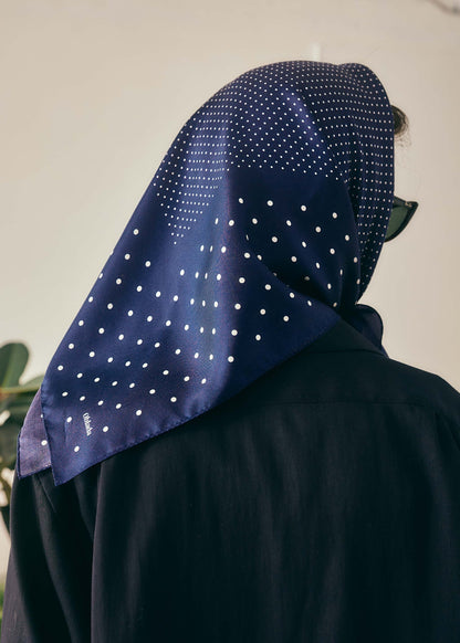 【Oblada】MIX DOT SILK SCARF