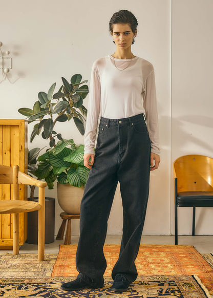 【Oblada】SHEER LONG SLEEVE TEE