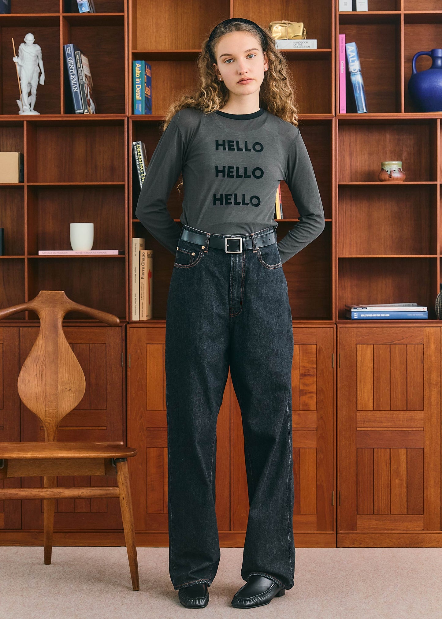 【ONLINE PREORDER】SHEER HELLO LONG TEE