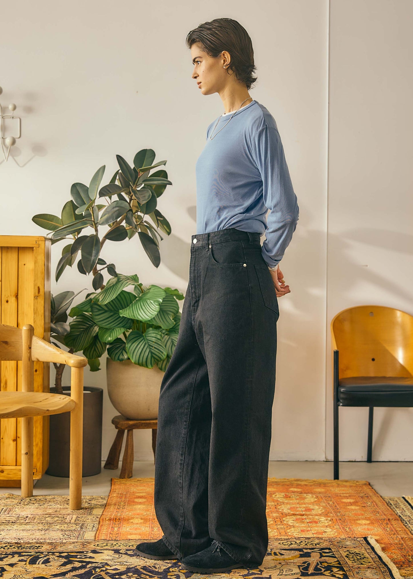 【Oblada】BUDDY JEANS BLACK