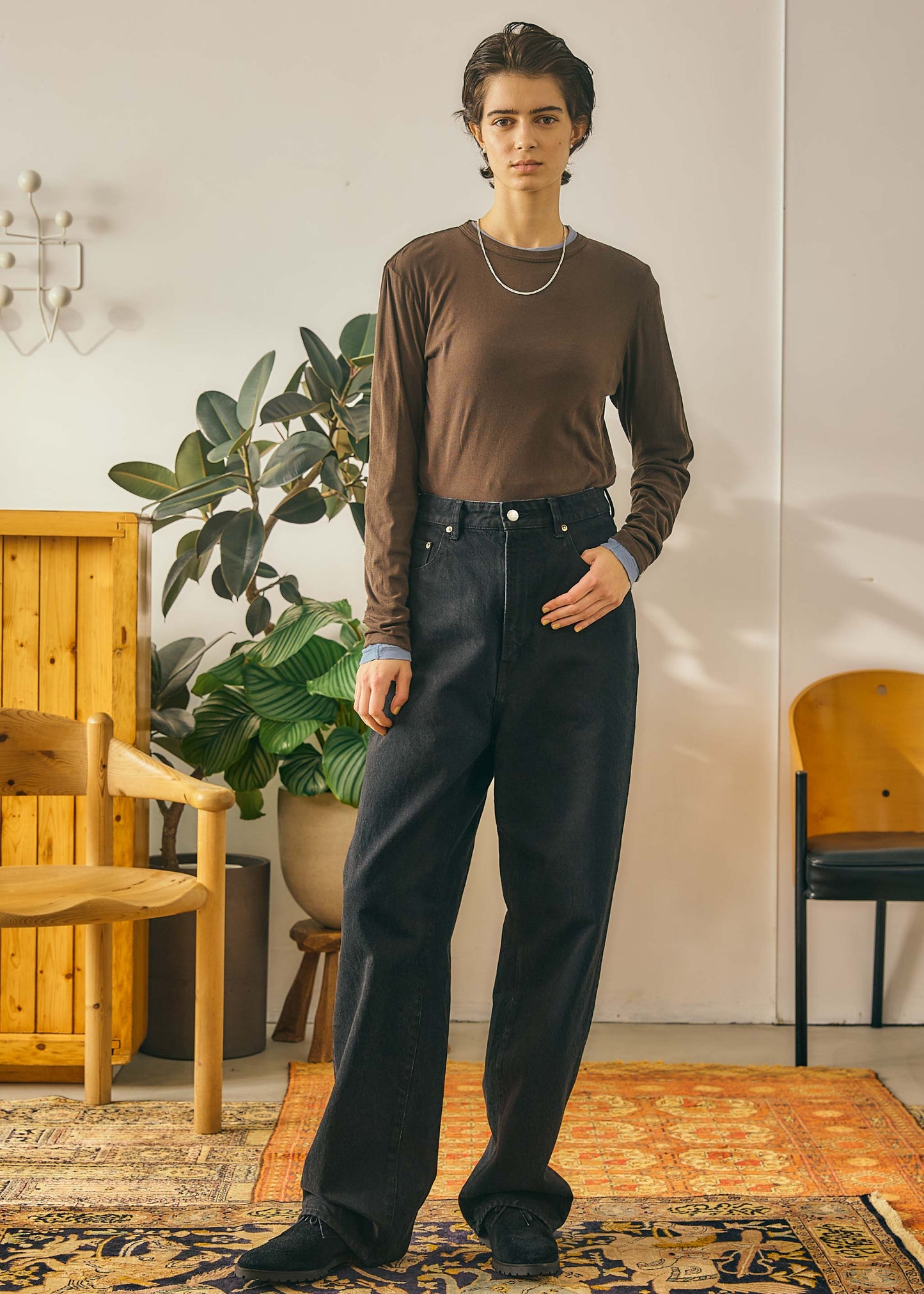 【Oblada】BUDDY JEANS BLACK