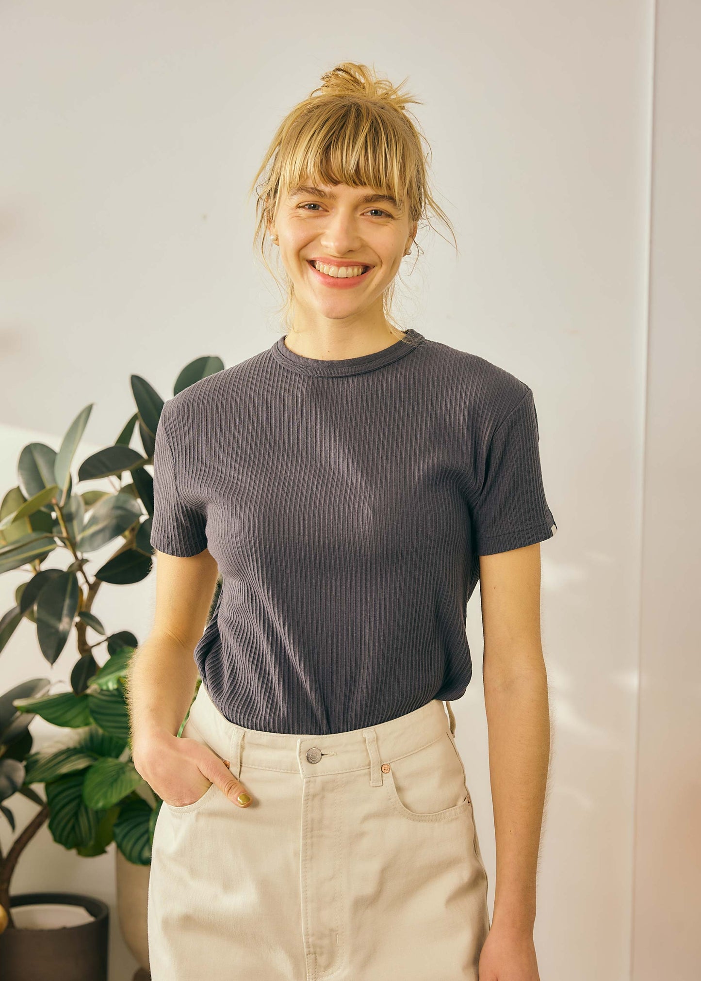 【Oblada】BUDDY JEANS IVORY