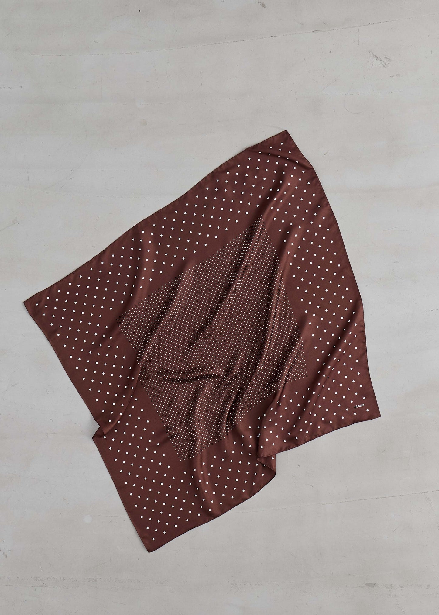 【Oblada】MIX DOT SILK SCARF