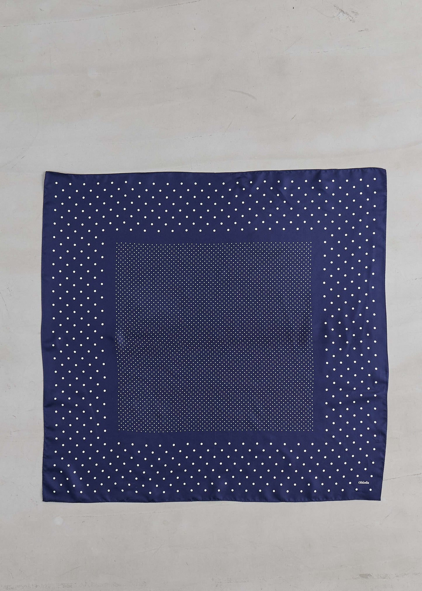 【Oblada】MIX DOT SILK SCARF
