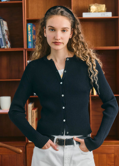 【ONLINE PREORDER】RIB CARDIGAN