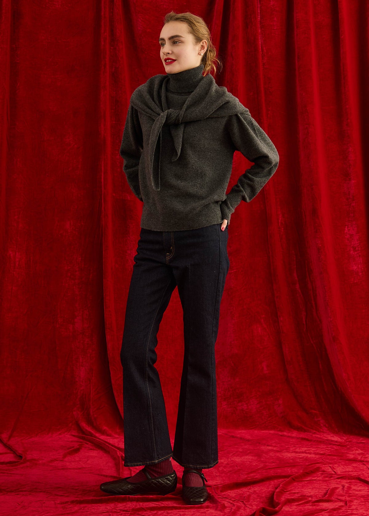 【Oblada】FILL HIGHNECK KNIT