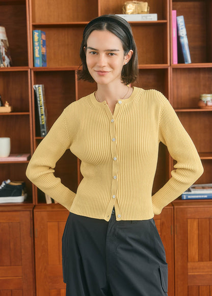 【ONLINE PREORDER】RIB CARDIGAN