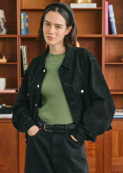 【ONLINE PREORDER】SUEDE TRUCKER JACKET