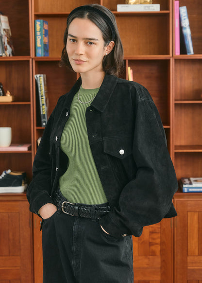 【ONLINE PREORDER】SUEDE TRUCKER JACKET