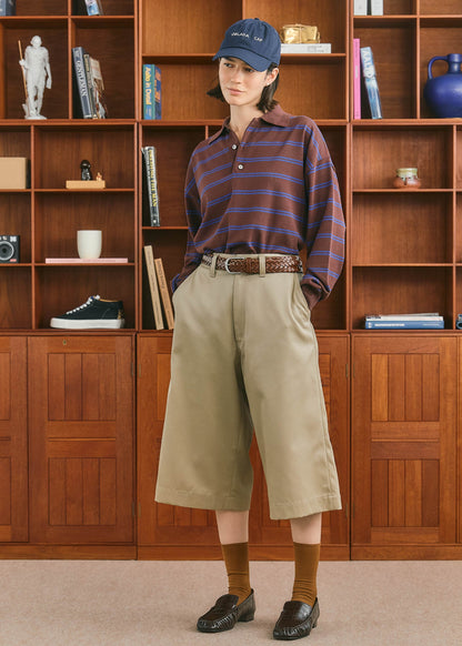【ONLINE PREORDER】BORDER POLO KNIT