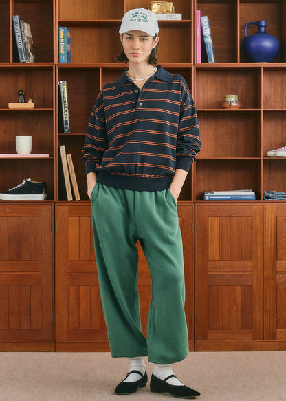【ONLINE PREORDER】BORDER POLO KNIT