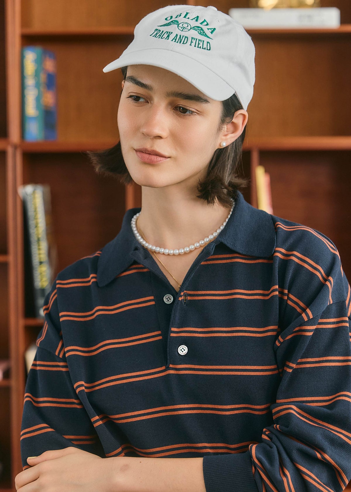 【ONLINE PREORDER】BORDER POLO KNIT