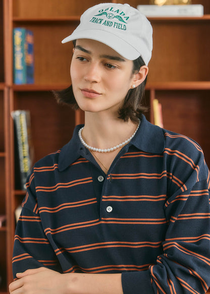【ONLINE PREORDER】BORDER POLO KNIT