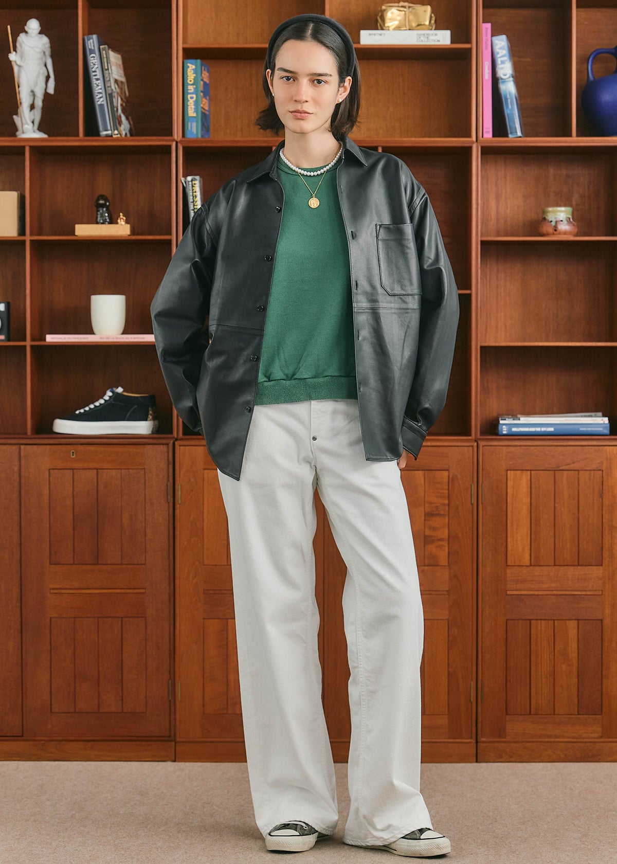 【ONLINE PREORDER】LAMB LEATHER SHIRT