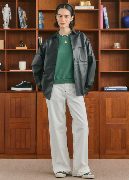 【ONLINE PREORDER】LAMB LEATHER SHIRT