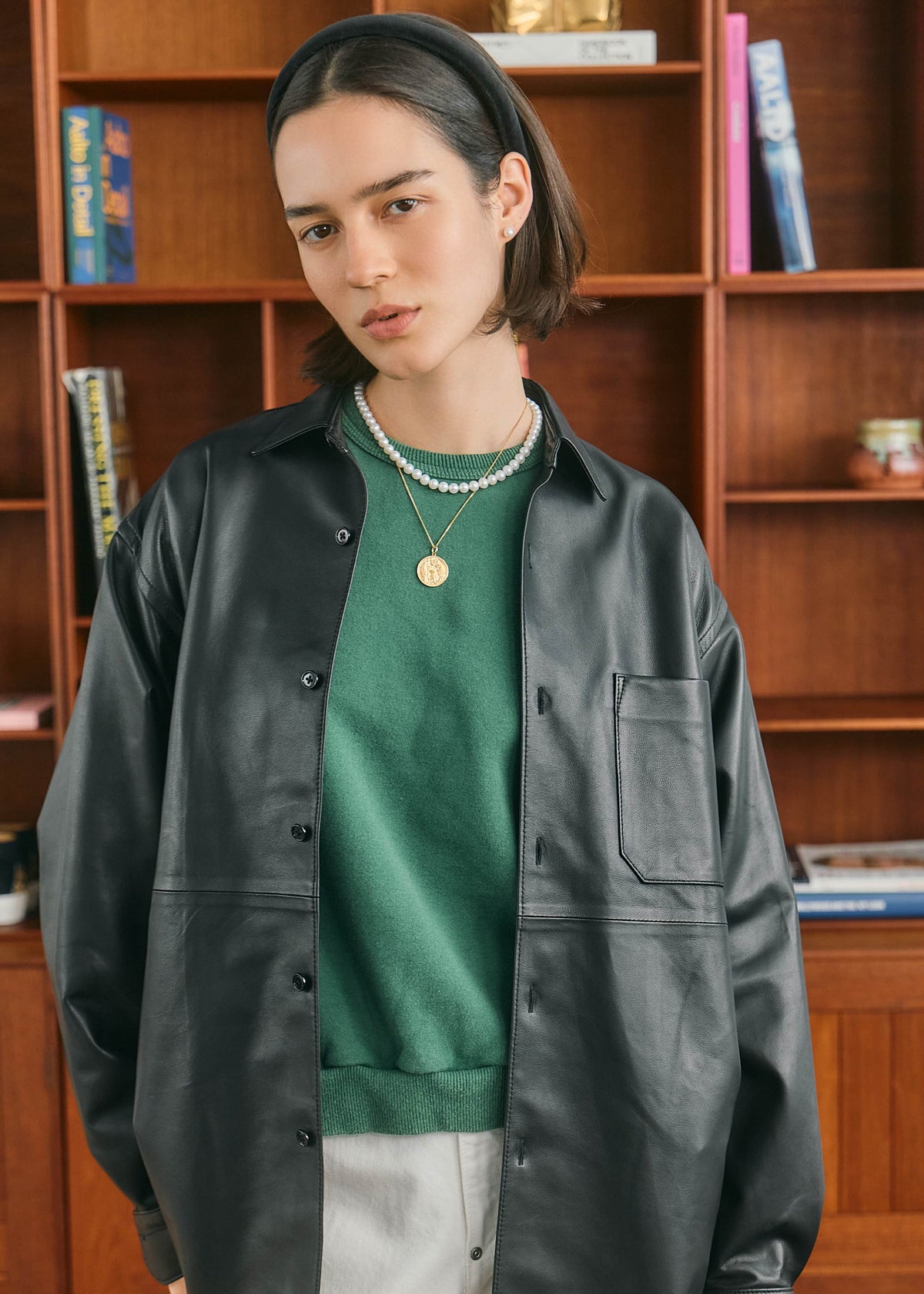 【ONLINE PREORDER】LAMB LEATHER SHIRT