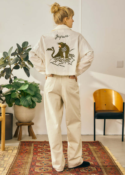 【Oblada】BUDDY JEANS IVORY