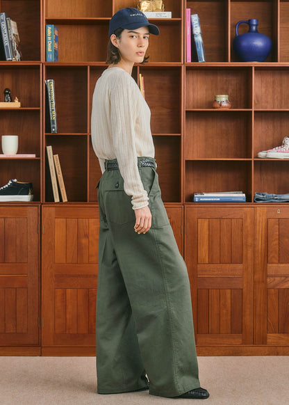 【ONLINE PREORDER】LINEN WIDE RIB KNIT