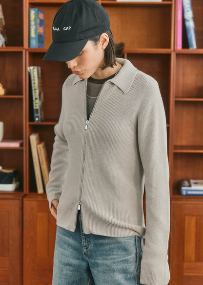 【ONLINE PREORDER】ZIP UP KNIT