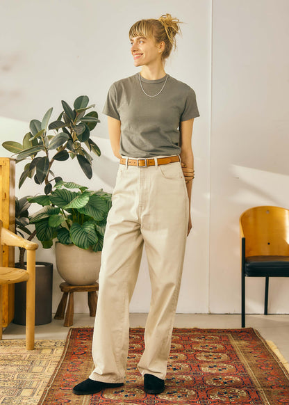 【Oblada】BUDDY JEANS IVORY