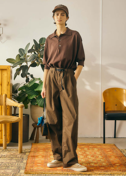 【Oblada】SUMMER HENRY POLO KNIT