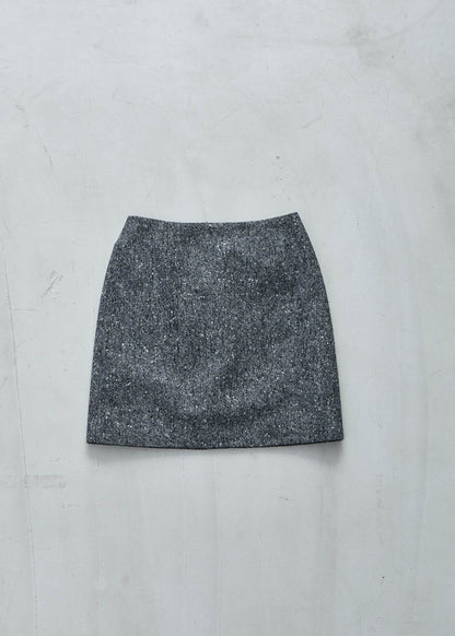 【Oblada】ALFRED MINI SKIRT HOMESPUN