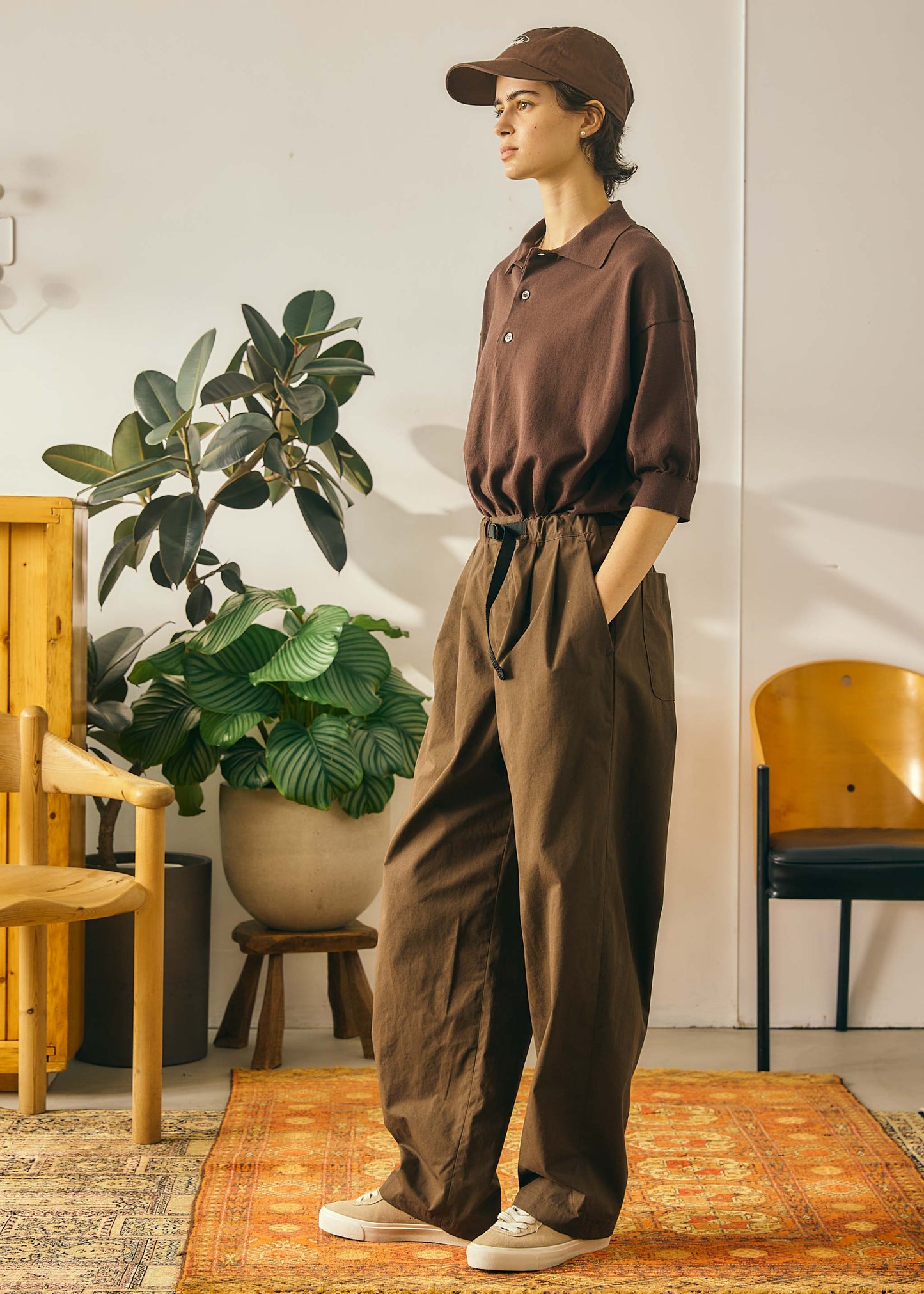 【Oblada】SUMMER HENRY POLO KNIT