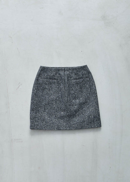 【Oblada】ALFRED MINI SKIRT HOMESPUN