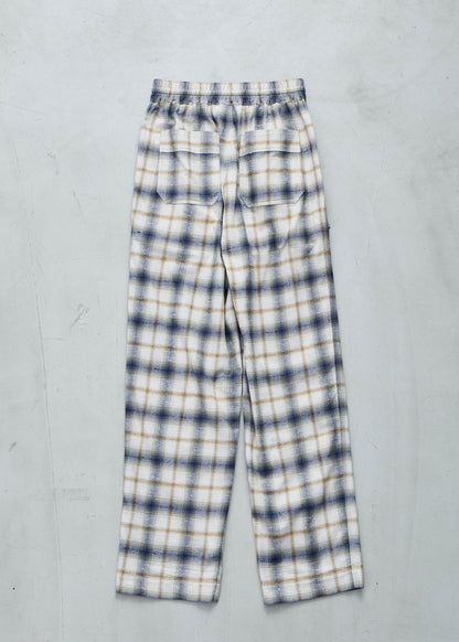 【Oblada】OMBRE CHECK PANTS