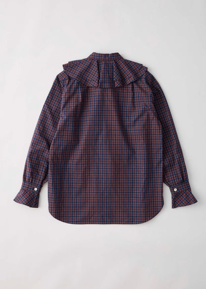【ONLINE PREORDER】CHECK RUFFLE BLOUSE