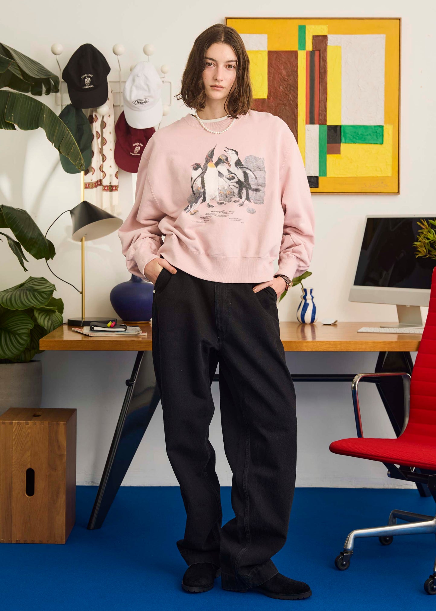 【Oblada】SKATER JEANS