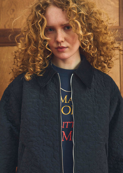 【Oblada】FLOWER EMBROIDERY BLOUSON
