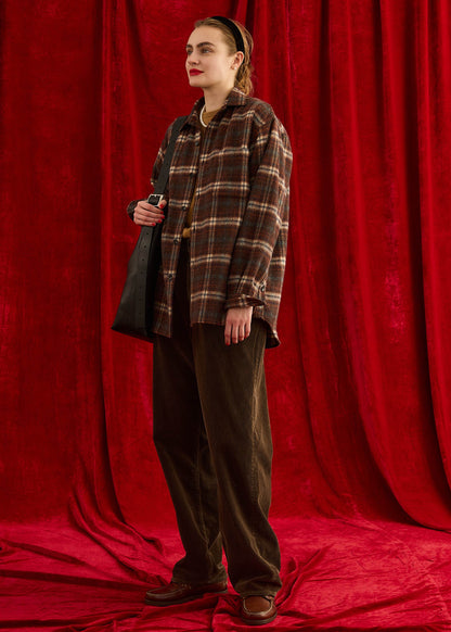 【Oblada】SHAGGY CHECK AUTHENTIC SHIRT