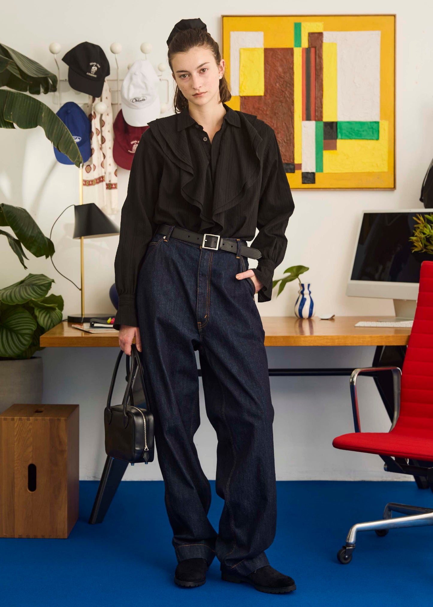 【Oblada】SKATER JEANS