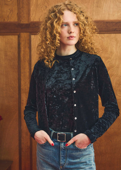 【Oblada】VELOR CARDIGAN