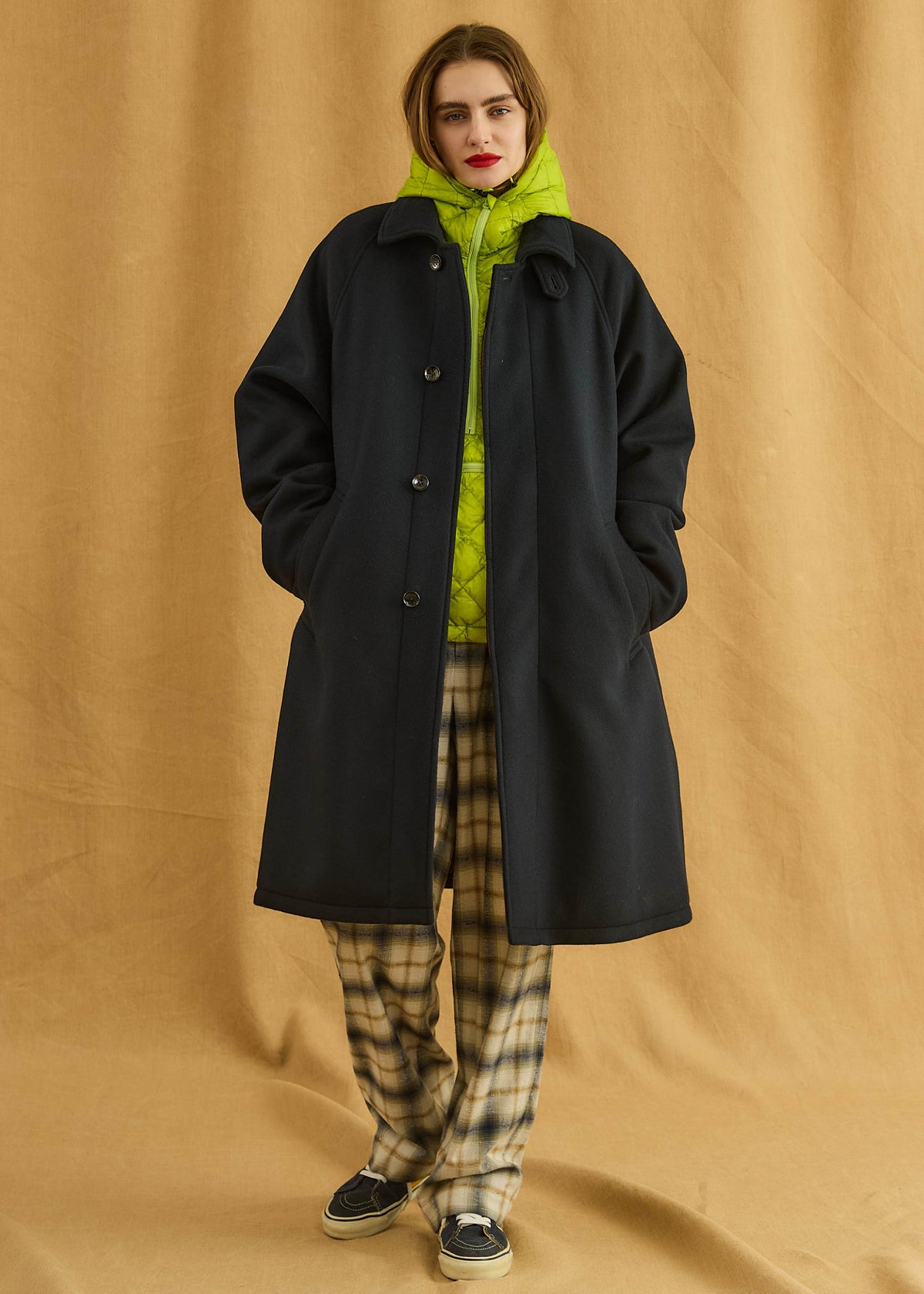 【Oblada】WOOL FEATHER COAT
