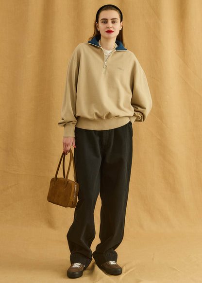 【Oblada】HALF ZIP SWEAT