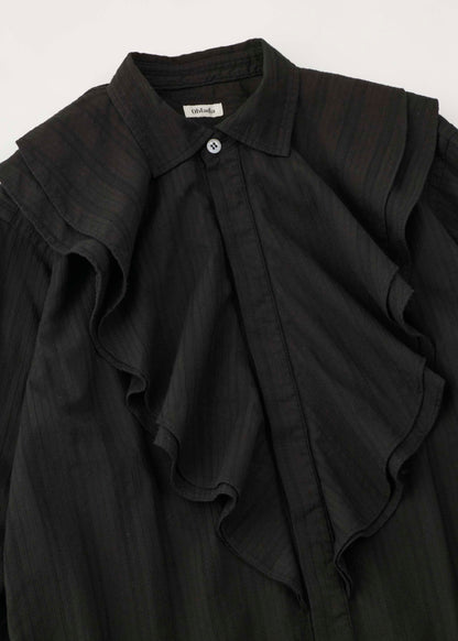 【ONLINE PREORDER】OVER DYE RUFFLE BLOUSE