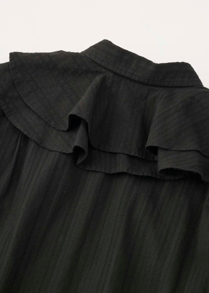【ONLINE PREORDER】OVER DYE RUFFLE BLOUSE