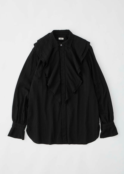 【ONLINE PREORDER】OVER DYE RUFFLE BLOUSE